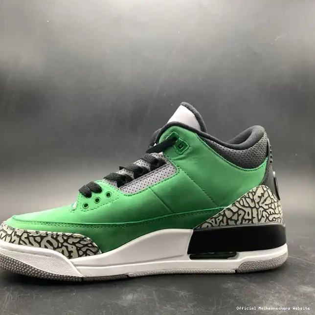 Official Maikesneakers 867493 AJ3 PE Jordan Oregon Ducks Tinker 3 Air shoes Retro 0509